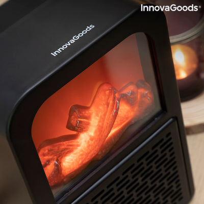 Tafelverwarming met 3D-vlameffect Flehatt InnovaGoods