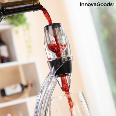 Aérateur de vin professionnel avec support tour et base anti-goutte Winair InnovaGoods