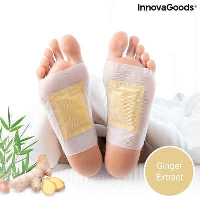 Detox Foot Patches Ginger InnovaGoods 10Units