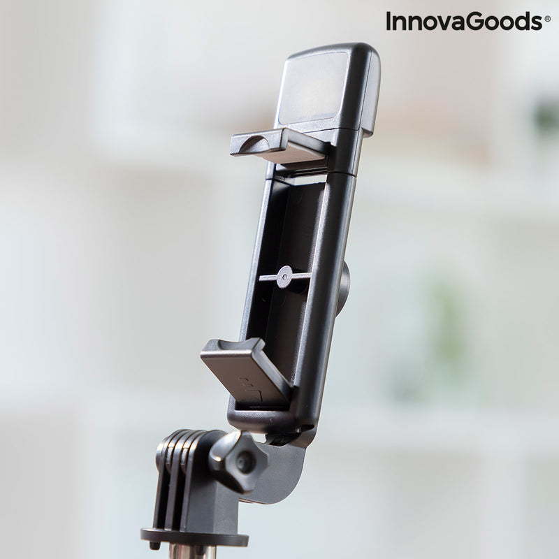 Utdragbart stativ för mobiltelefon med LED och fjärrkontroll Tridiex InnovaGoods