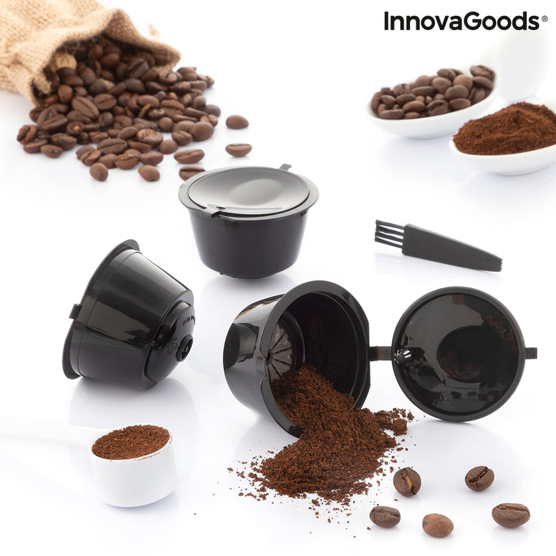 Set of 3 Reusable Coffee Capsules Redol InnovaGoods