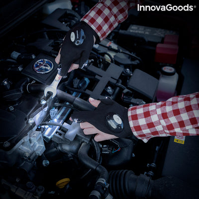 Handskar med LED-ljus Gleds InnovaGoods 2 enheter