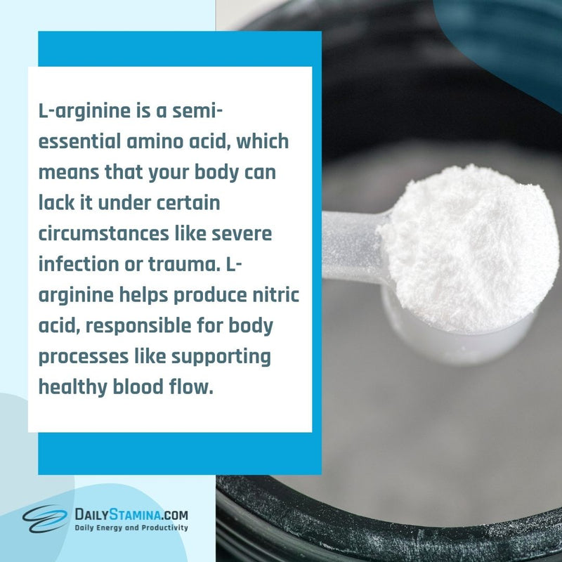 Description of L-Arginine supplement and scientific facts about its advantages