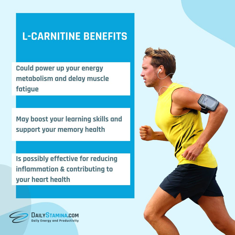 Running man and L-Carnitine three benefits for your health