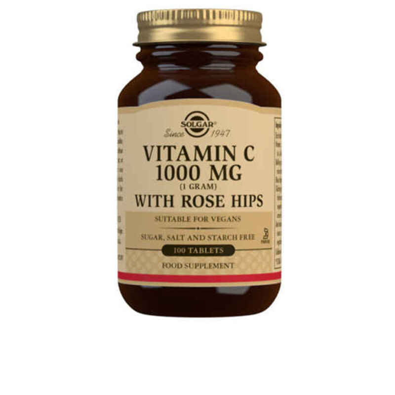 Rosa canina + vitamina C Solgar (100 uds)