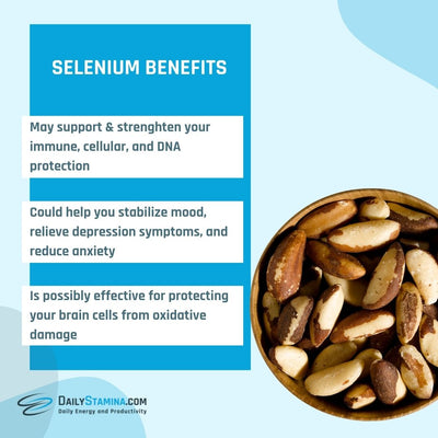 Nuts that contain Selenium and its three benefits for your health