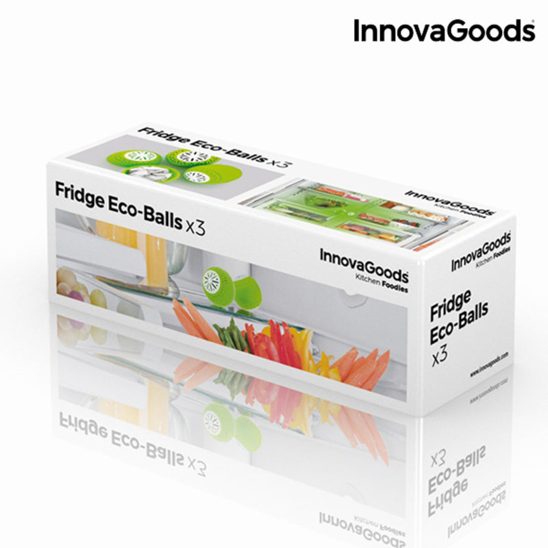 Fridge Eco Balls InnovaGoods 3 Units