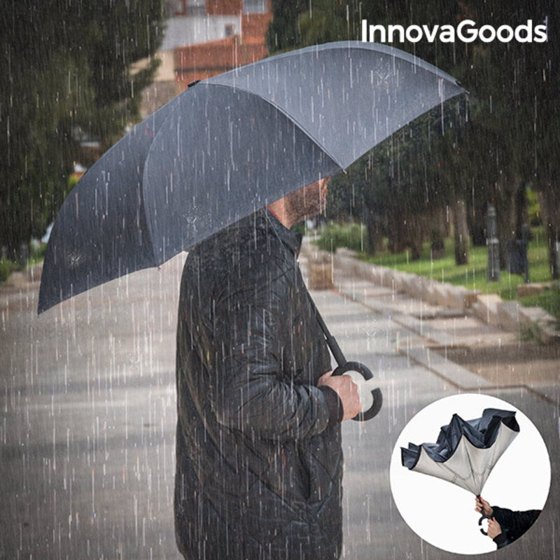 Omgekeerde sluitende paraplu InnovaGoods