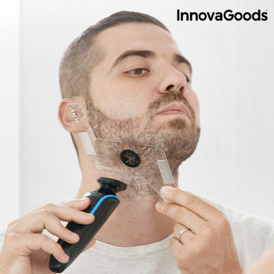 Modello per barba da barbiere Hipster InnovaGoods per la rasatura