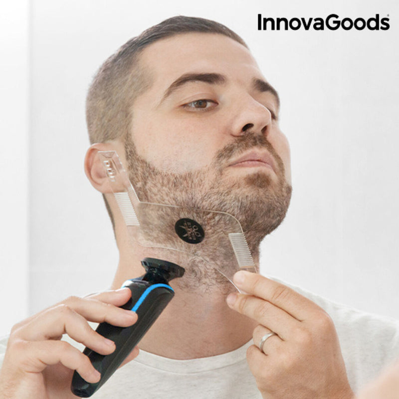 InnovaGoods Hipster Barber Beard Template for Shaving