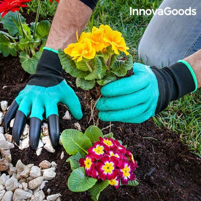 InnovaGoods Gardening Gloves with Claws