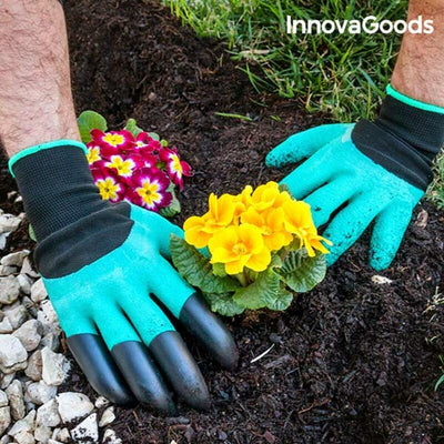 InnovaGoods trädgårdshandskar med klor