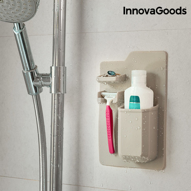 InnovaGoods Silikon-Toilettenartikel-Organizer
