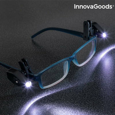 Clip LED per occhiali a 360° InnovaGoods (confezione da 2)