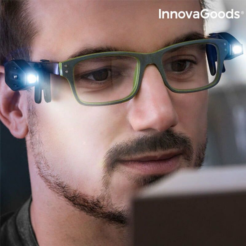 InnovaGoods 360º LED glasögonklämma (paket med 2)