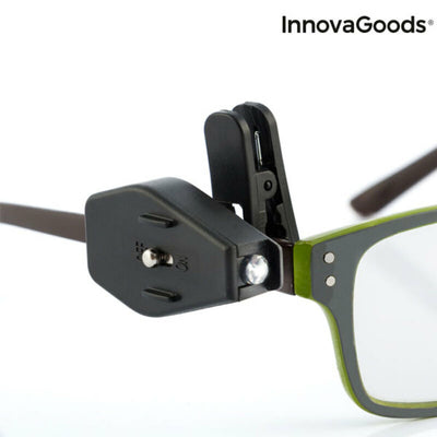 InnovaGoods 360º LED glasögonklämma (paket med 2)