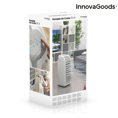 Refroidisseur d'air évaporatif portable InnovaGoods 70 W 4,5 L