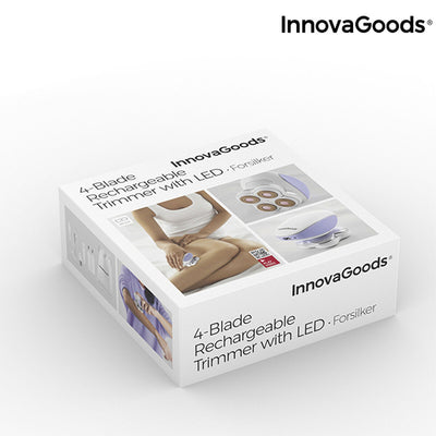 4-bladig uppladdningsbar trimmer med LED Forsilker InnovaGoods