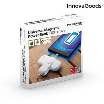 InnovaGoods Pocket Magnetic Power Bank 1000 mAh