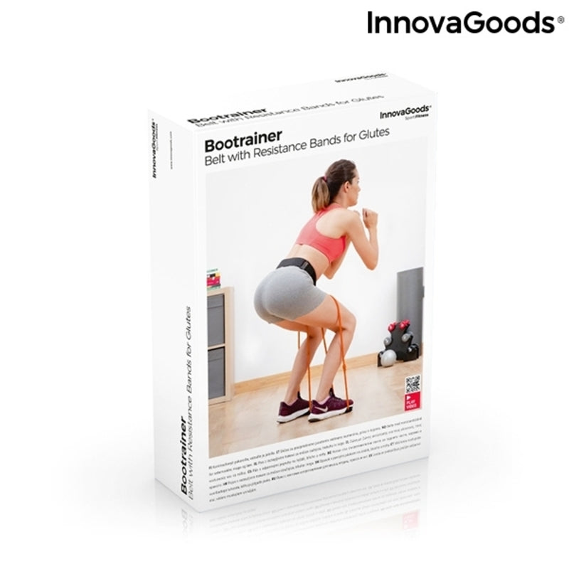 Belt with resistance bands for Glutes and Exercise Guide Bootrainer InnovaGoods