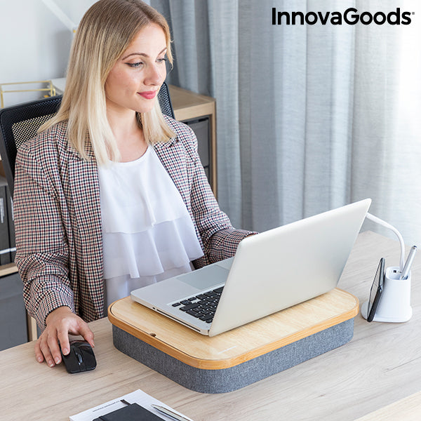 Portable Laptop Desk with Storage Tray Larage InnovaGoods