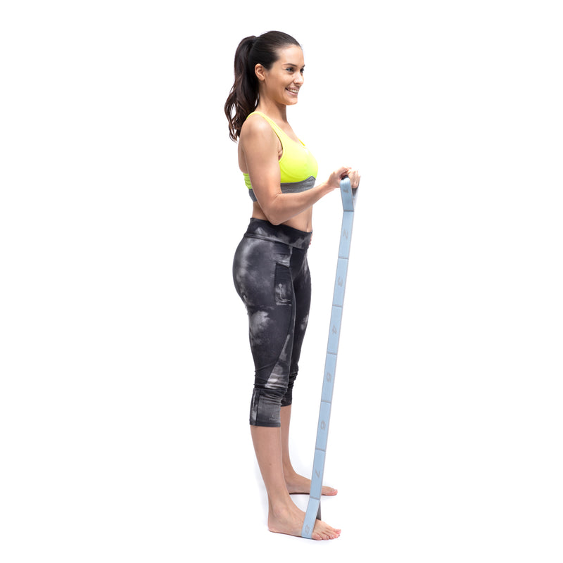 Elastic Fitness Band for Stretching with Exercise Guide Stort InnovaGoods