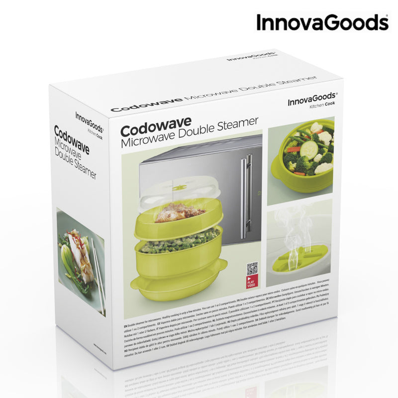 Microwave Double Steamer Codowave InnovaGoods